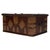 A distinctive 19th-century English storage box, finely constructed from oak and embellished with copper plating and...