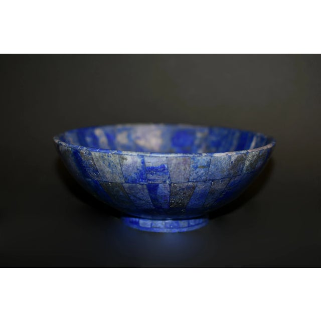 Gemstone Fine Lapis Lazuli Bowl For Sale - Image 7 of 8