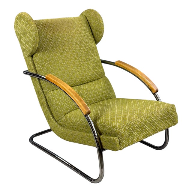 Reclining Armchair FN 26 by Arnošt Beck for Mücke-Melder, 1930s For Sale