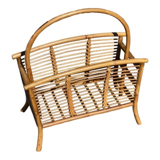 Albini Style Bamboo Magazine Rack For Sale