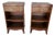 Mid 20th Century Pair of Frederal Style Bowfront Mahogany 1 Drawer Nightstands by Rway Furniture For Sale