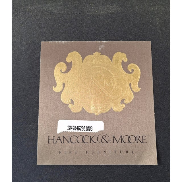 Hancock & Moore Georgian Style Mahogany and Blue Velvet Upholstered Chair For Sale - Image 11 of 12