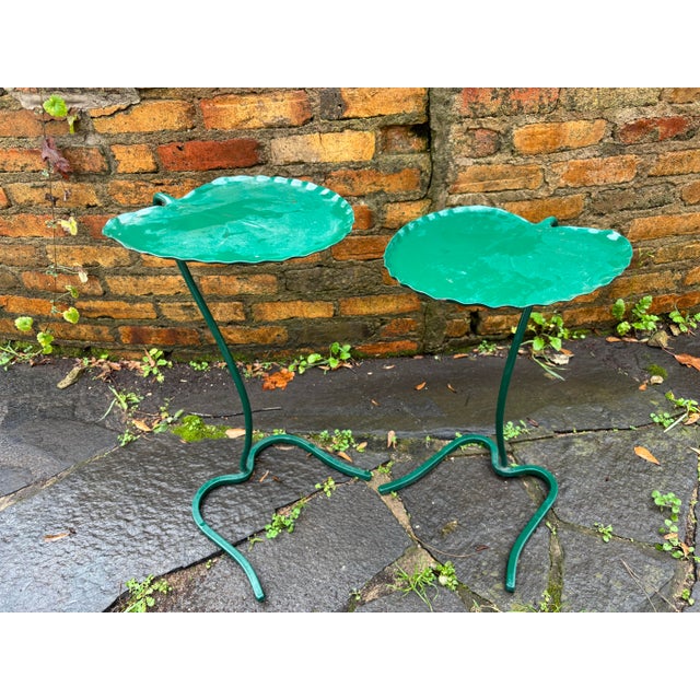 Salterini Lotus Leaf Nesting Tables - Set of 2 For Sale In Atlanta - Image 6 of 7