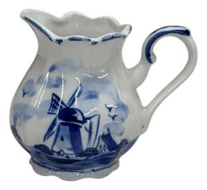 Vintage Small Delft Blue Pitcher