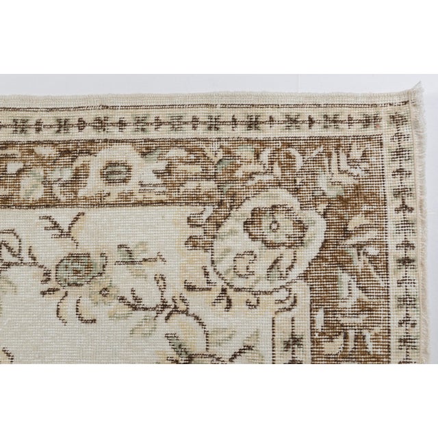 1960s Mid 20th Century Geometric Anatolian Wool Carpet For Sale - Image 5 of 10