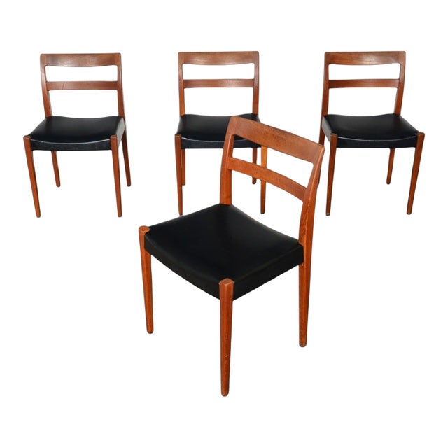 Mid 20th Century Set of 4 Nils Jonsson "Garmi" Dining Chairs in Teak For Sale