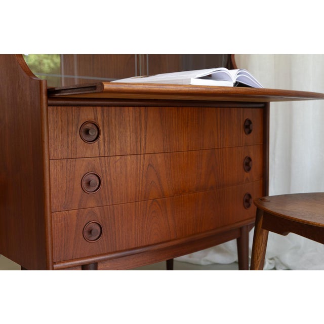 Scandinavian Modern Teak Secretary by Gunnar Falsig, 1960s For Sale - Image 15 of 18