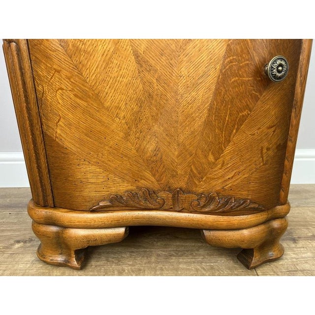 French Art Deco Bedside Tables with Marble Top, Set of 2 For Sale - Image 12 of 18