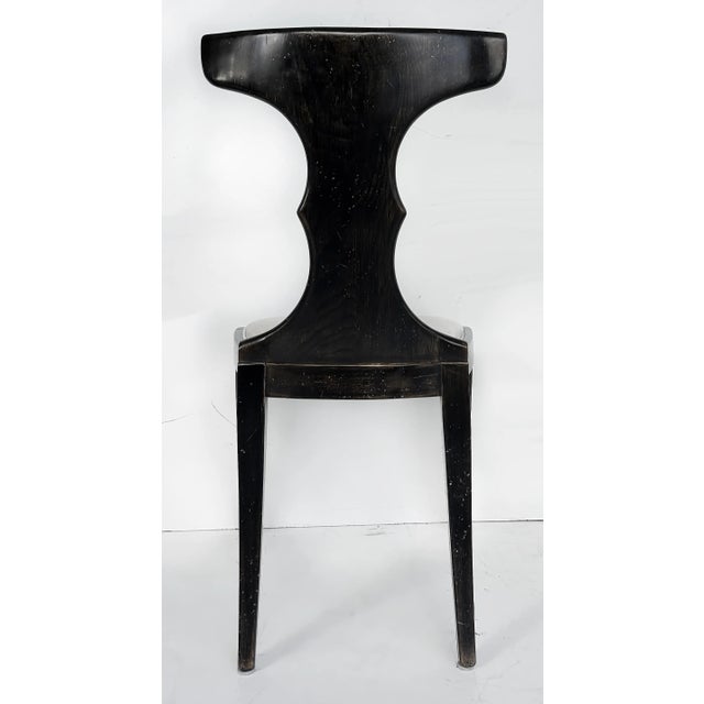 Early 21st Century Pregno Srl Italian Upholstered Klismos Style Dining Chairs, Set of 6 For Sale - Image 5 of 12