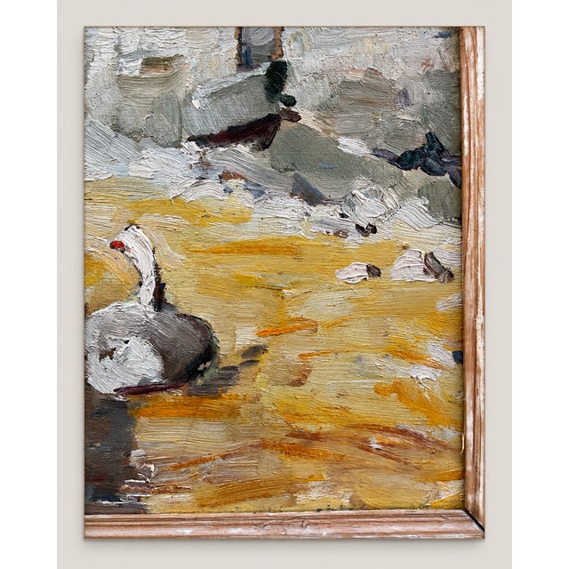 Robert, with Geese and Boat, 1930, Oil Painting For Sale - Image 6 of 13