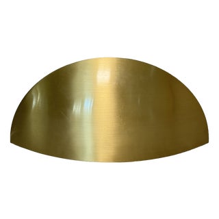 Semi-Circular Brass Wall Sconce,1970s For Sale
