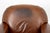 Art Deco Brown Leather Club Chair and Ottoman For Sale - Image 4 of 10