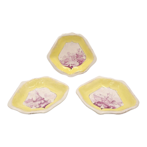 Set of Three Lozenge Shaped Dishes, Continental, Circa 1780