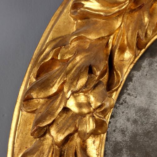 Gilded Carved Mirror For Sale - Image 4 of 8
