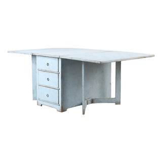 Folding Table with Drawers, 1900 For Sale