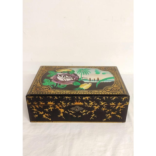 Art Nouveau Wooden Box. Spain, 1940s For Sale - Image 14 of 14