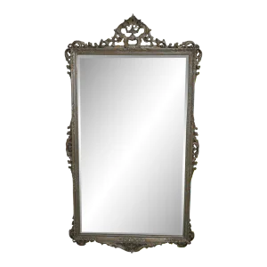 Carvers Guild Large Silver Framed Mirror