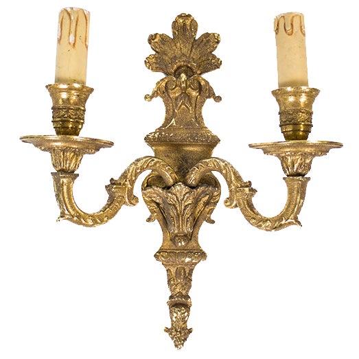 Baroque Wall Lights, 1950s, Set of 2 For Sale