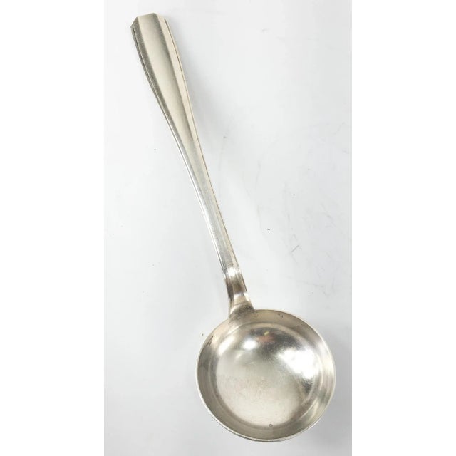 Early 20th Century French Christofle Alfenide Silverplate Soup or Punch Serving Ladle For Sale - Image 11 of 11