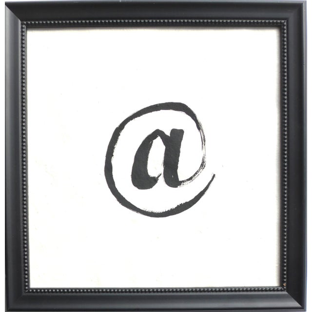 Contemporary "At" Contemporary Gouache Painting on Paper by Martha Holden, Framed For Sale - Image 3 of 6