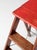 Red Mid-Century Wood Folding Step Ladder Stool For Sale - Image 8 of 18