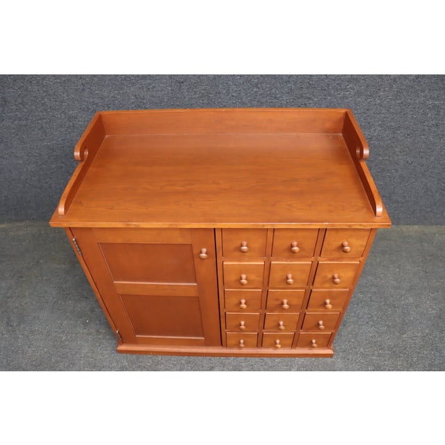 Bench-Made Solid Cherry Apothecary Cabinet For Sale In Philadelphia - Image 6 of 14