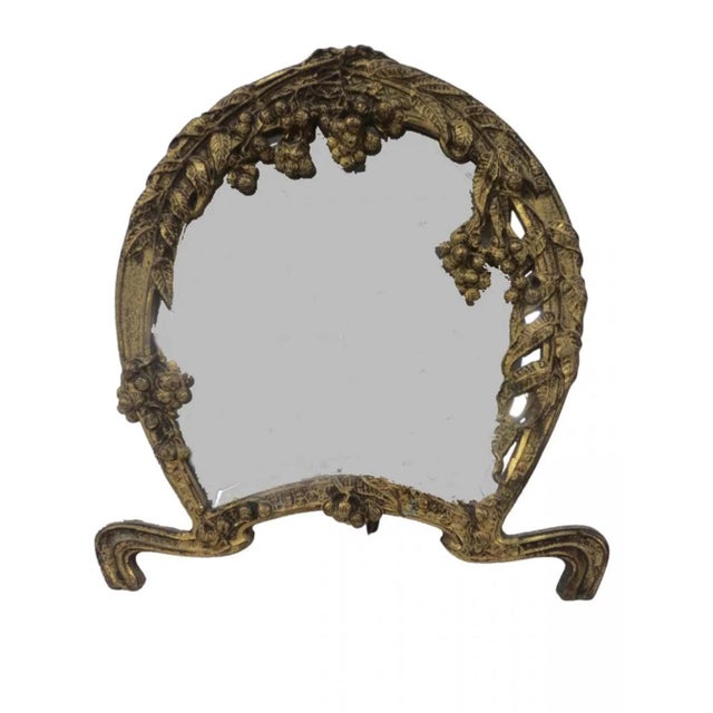 1960s Gilt Table Mirror For Sale In Boston - Image 6 of 6
