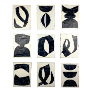 "Solitude" Encaustic Collage Installation by Gina Cochran