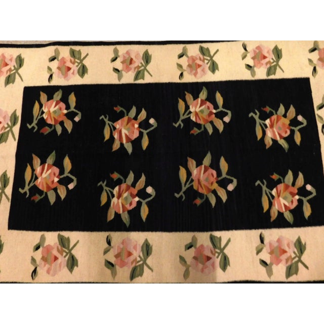 Textile Hand Woven Turkish Kilim. 3'1"x 5'1" For Sale - Image 7 of 11