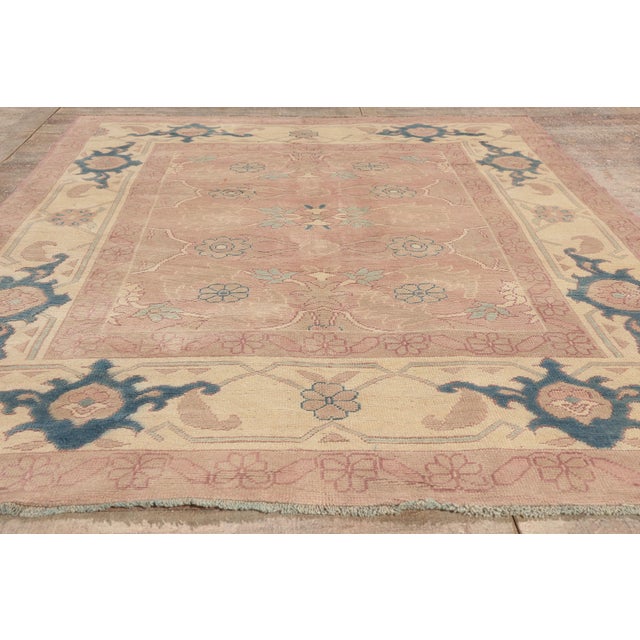 Vintage Turkish Oushak Rug, 05'09 X 07'10 For Sale - Image 9 of 10