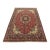 Fine Tabriz Rug 9'7'' X 13'3'' Red Wool Vintage Traditional Hand-Knotted Carpet For Sale