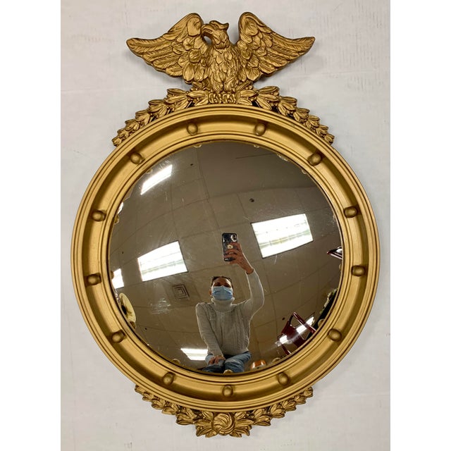 Antique Federal Gold Convex Eagle Mirror Chairish