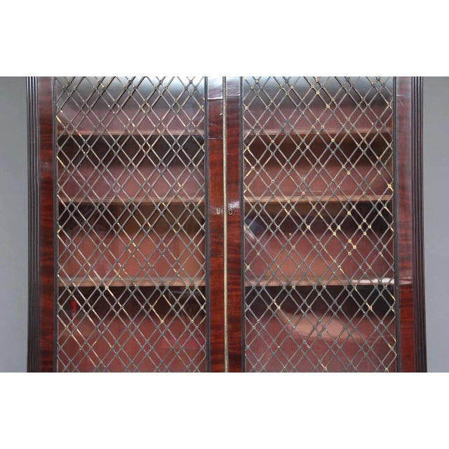 Regency Mahogany Display Cabinet For Sale - Image 6 of 13