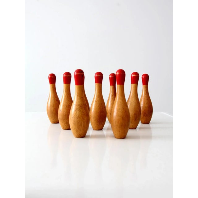 Early 20th Century Antique Table Top Bowling Set For Sale - Image 5 of 9
