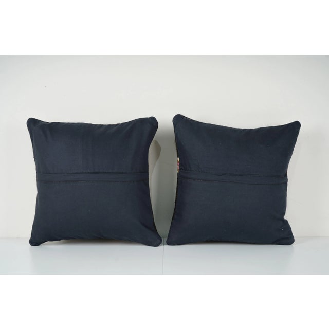 1960s Goat Hair Kilim Cushon - A Pair For Sale - Image 5 of 5