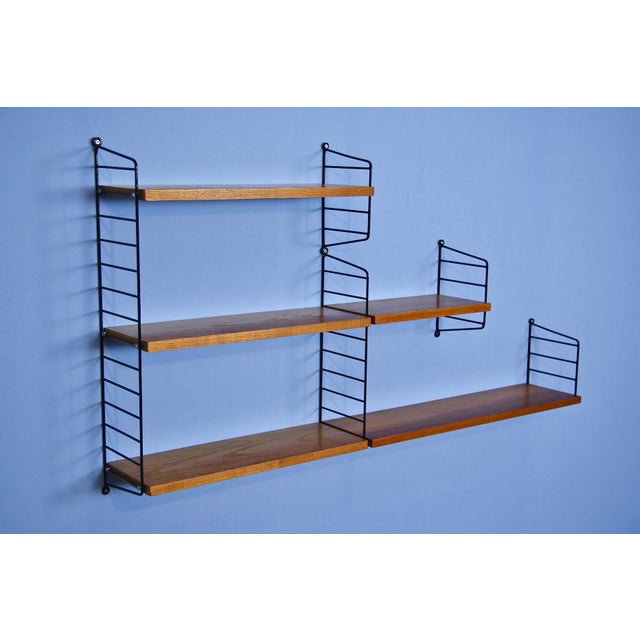 Vintage Danish Wall System in Beech by Nisse Strinning for String, 1960s For Sale - Image 4 of 8