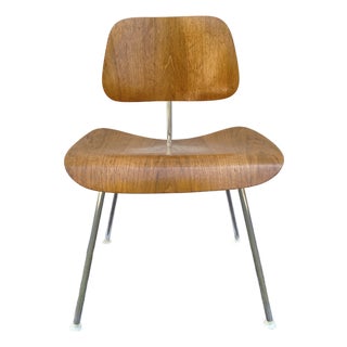 Attributed Charles & Ray Eames for Herman Miller DCM Dining Chair, 1950s–1960s, Molded Birch Plywood For Sale