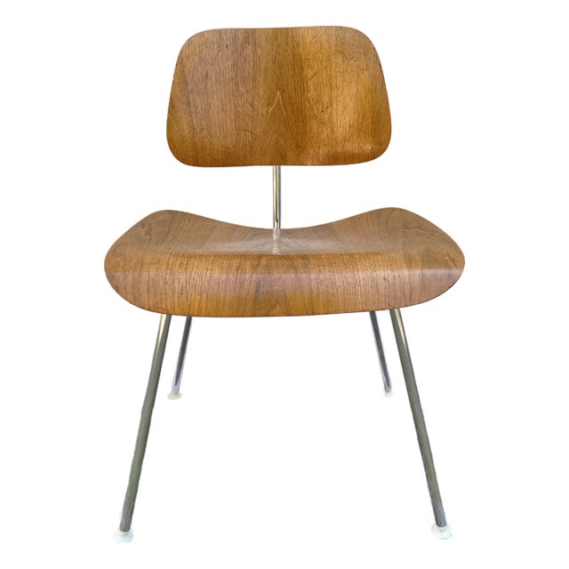 Attributed Charles & Ray Eames for Herman Miller DCM Dining Chair, 1950s–1960s, Molded Birch Plywood For Sale