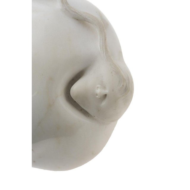 Marble Female Portrait Sculpture, 1993 For Sale - Image 3 of 6
