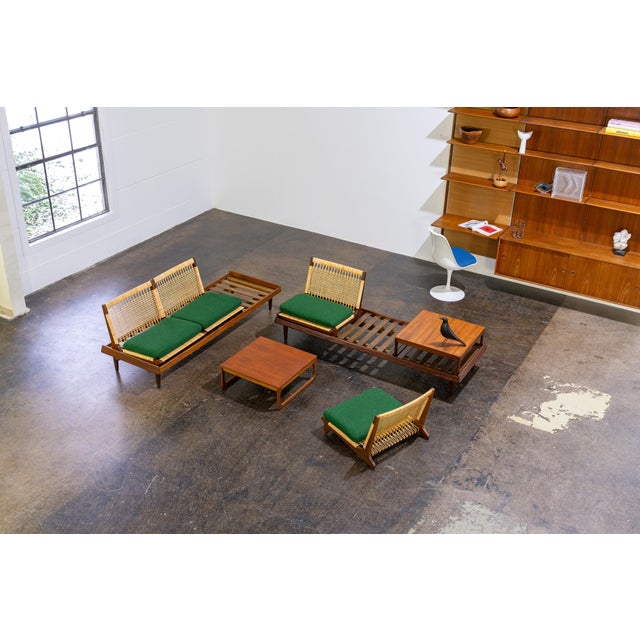 Brown Danish Modern TV Bench Sofa by Hans Olsen Bramin, Denmark, 1960s For Sale - Image 8 of 9