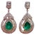 GIA Certified 8Ct Colombian Pear Emerald Diamond Hanging/ Drop Earrings 18K Gold, A Pair For Sale - Image 17 of 18