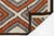 Elevate your interior space with this striking modern Navajo-style flatweave wool rug, featuring a high-impact geometric...
