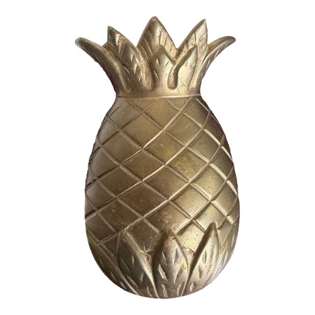 Vintage Brass Pineapple Door-Knocker For Sale