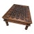 Late 20th Century Repurposed Indian Courtyard Door Coffee Table With Hand-Forged Iron Hardware & Glass Top For Sale