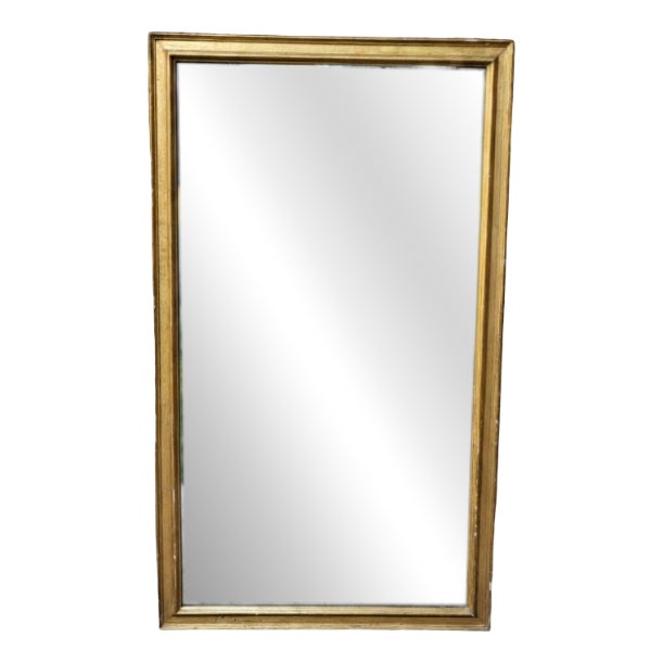 Louis Philippe Style Stucco and Gilt Wood Mirror, 1890s For Sale