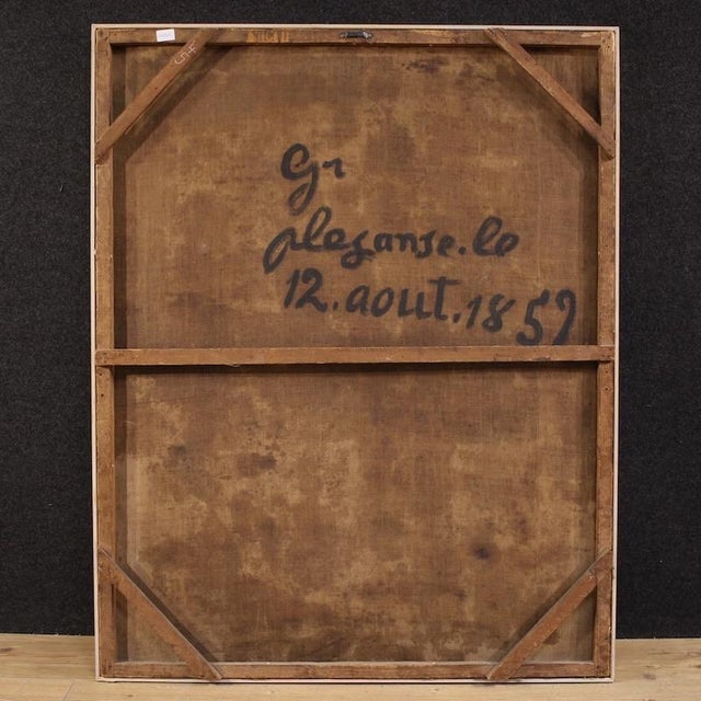 Italian Artist, Philosopher in His Study, 1670, Oil on Canvas For Sale - Image 11 of 16