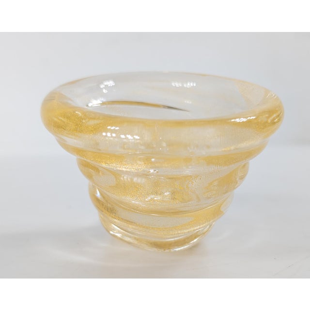 Mid-Century Modern Mid-Century Italian Murano Glass Cornucopia Ashtray by Barovier & Toso For Sale - Image 3 of 7