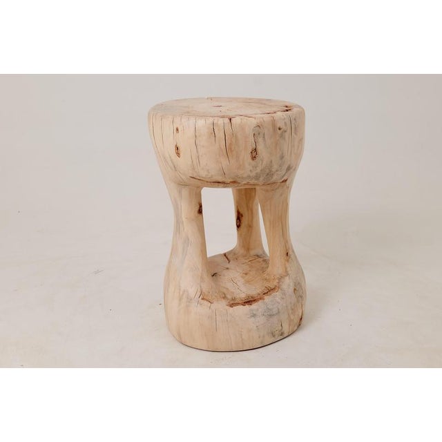 Contemporary Sculptural Side Table in Stool by Logniture For Sale - Image 3 of 15