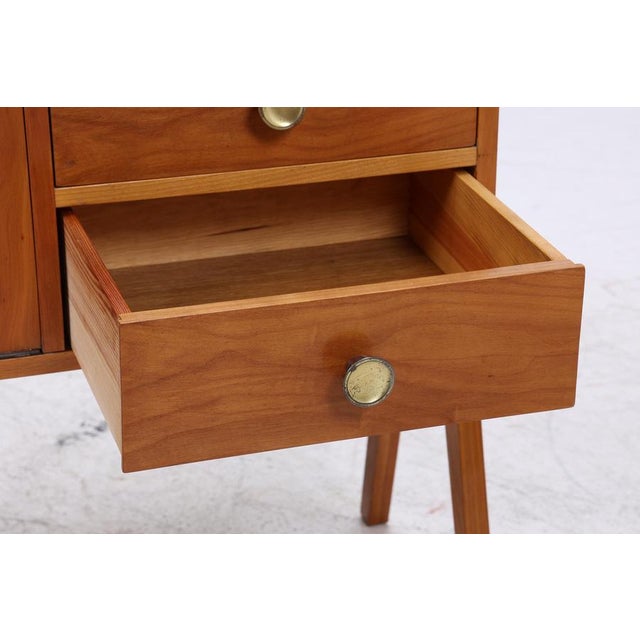 Vintage Teak Bedside Table with Flap and Drawers, 1960s For Sale - Image 11 of 16