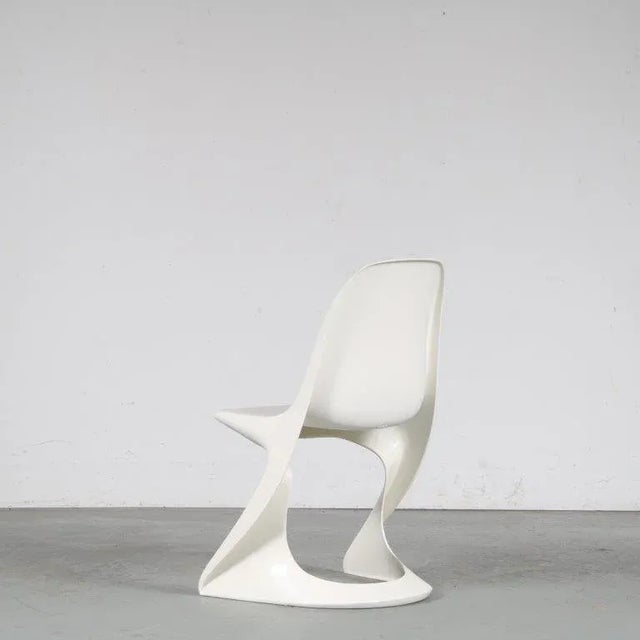 Plastic German Casalino Chair in White by Alexander Begge for Casala, 2000s For Sale - Image 7 of 18